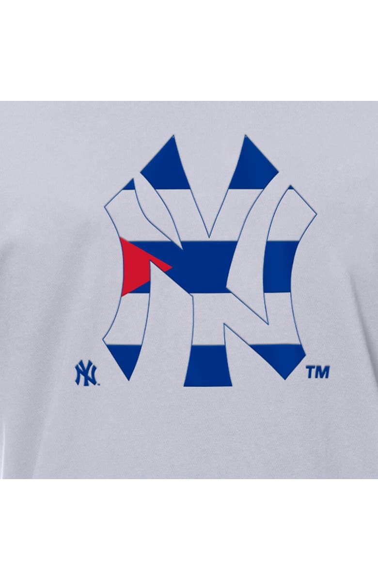 New Era Men's New Era White New York Yankees Cuban Flag Logo T-Shirt, Alternate, color, White
