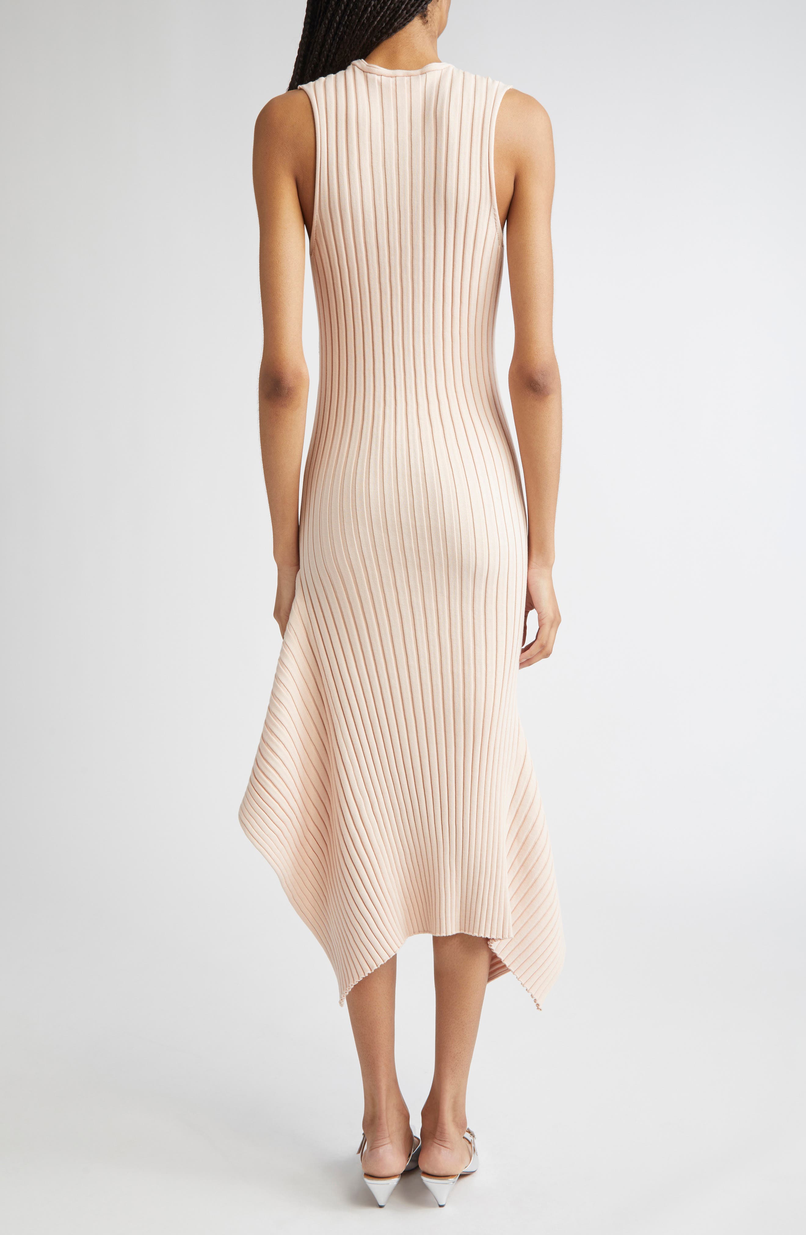 Rib Cotton Tank Dress - image 2