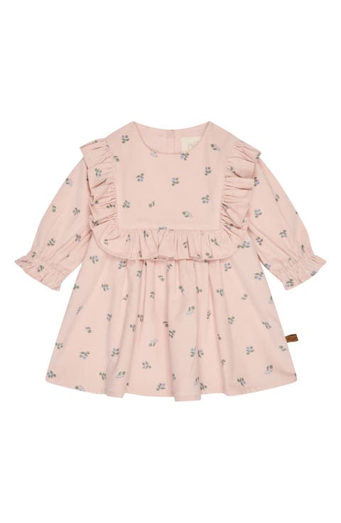 Floral Print Organic Cotton Corduroy Dress (Baby)
