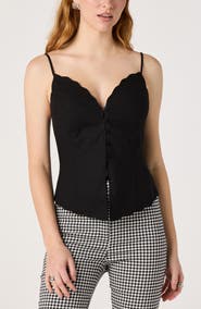 ASTR the Label Odette Scallop Hem Camisole