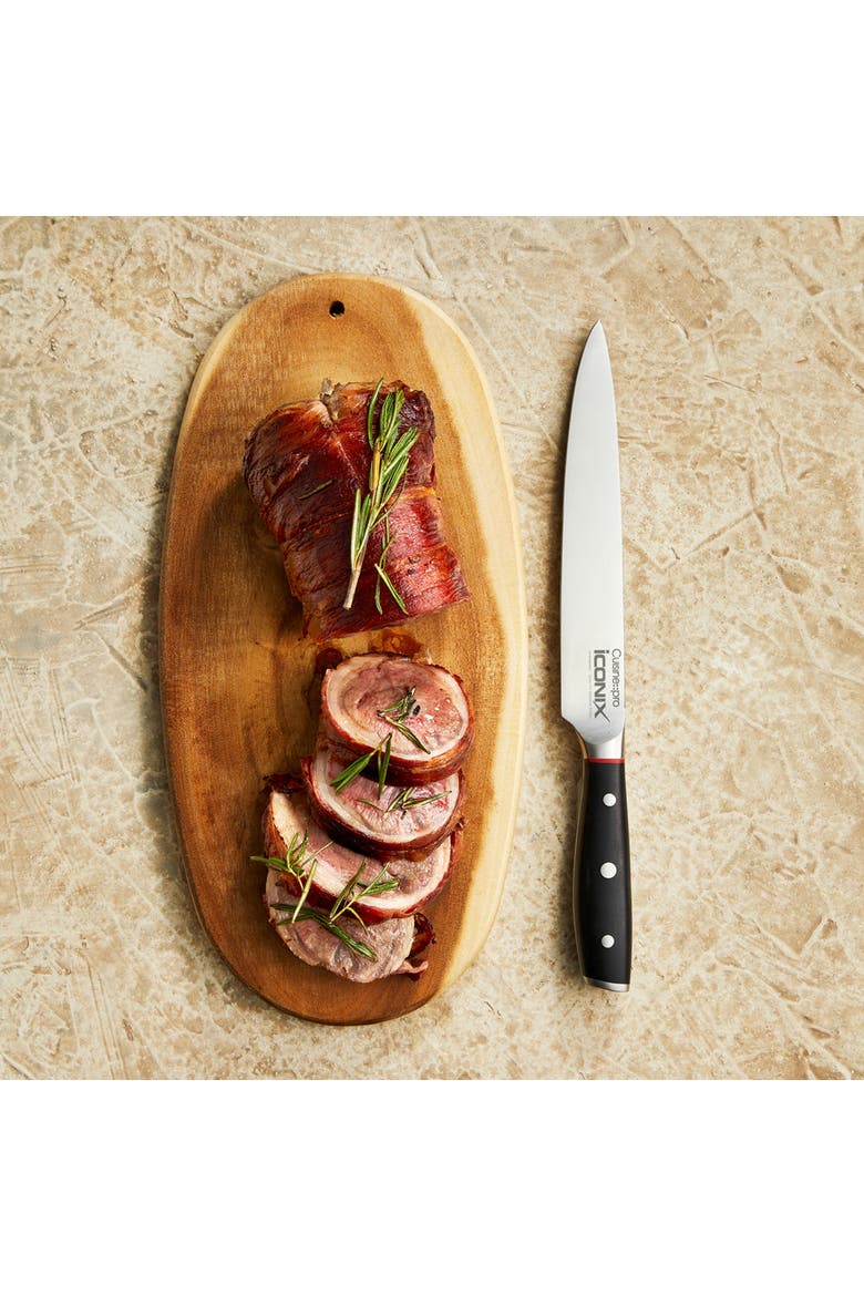 iconiX® 8" Carving Knife, Alternate, color, Black