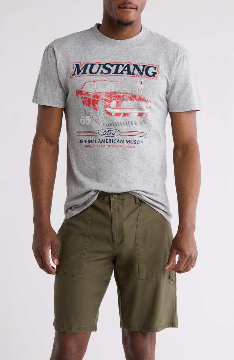 American Needle Ford Mustang Cotton Graphic T-Shirt, Main, color, Grey