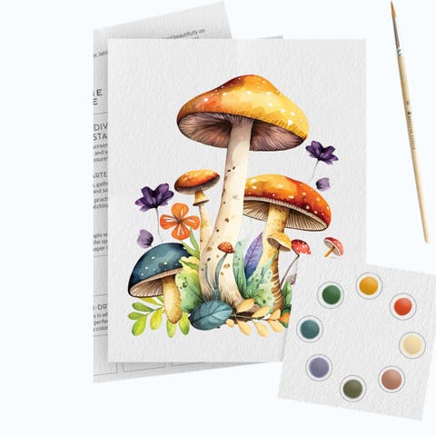 Mushroom All-In-One Watercolor Kit