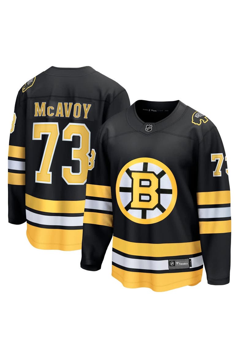 Men's Fanatics Charlie McAvoy Black Boston Bruins Home Breakaway Player Jersey, Main, color, Black