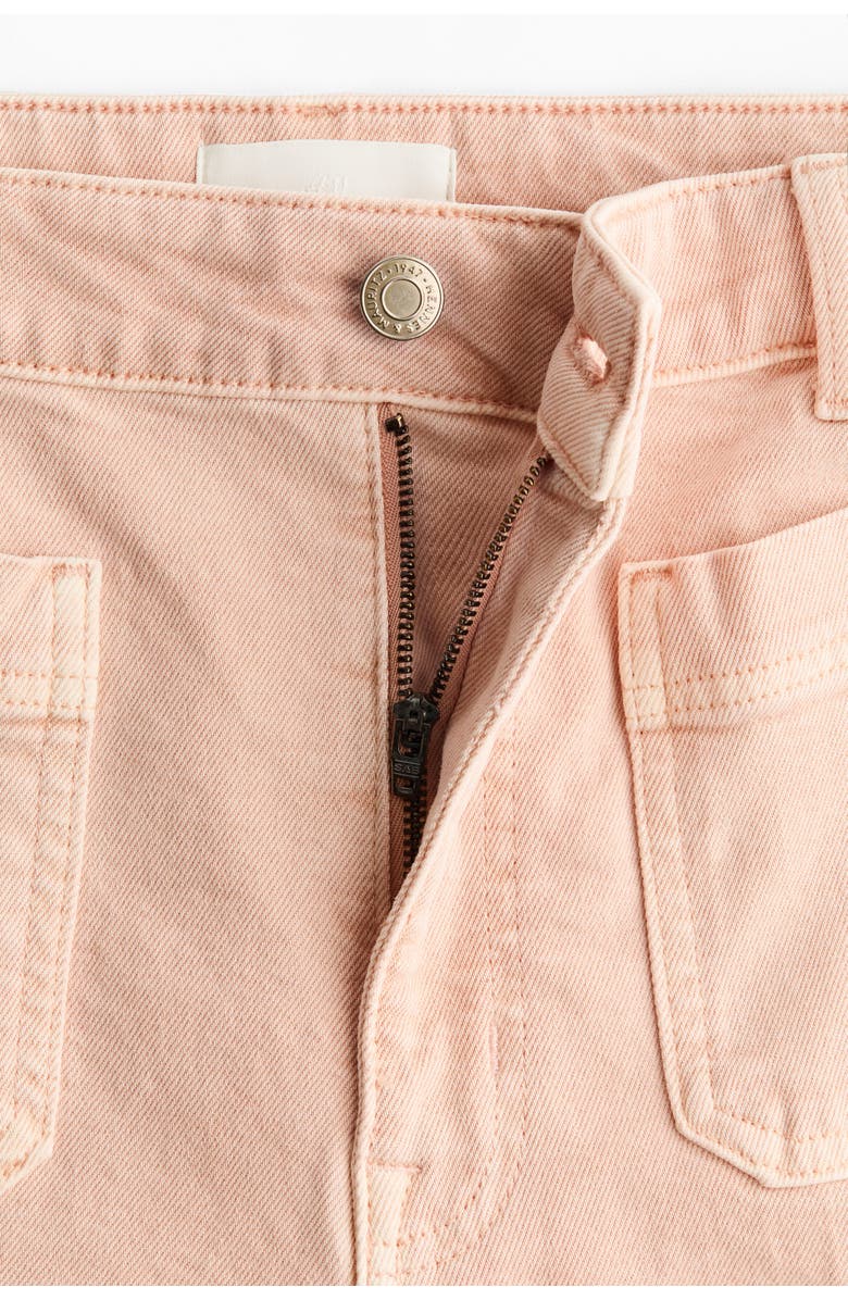 H&M Wide High Jeans, Alternate, color, Powder Pink