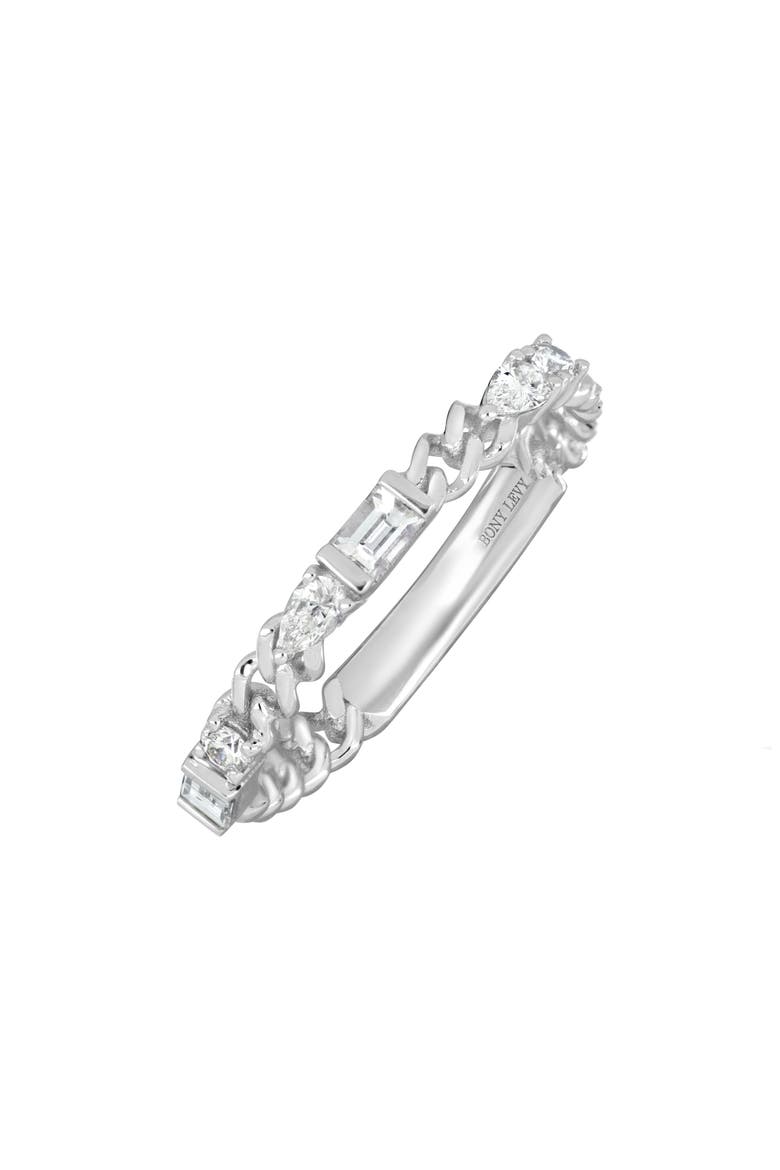 Maya Diamond Stacking Ring, Main, color, 18KW
