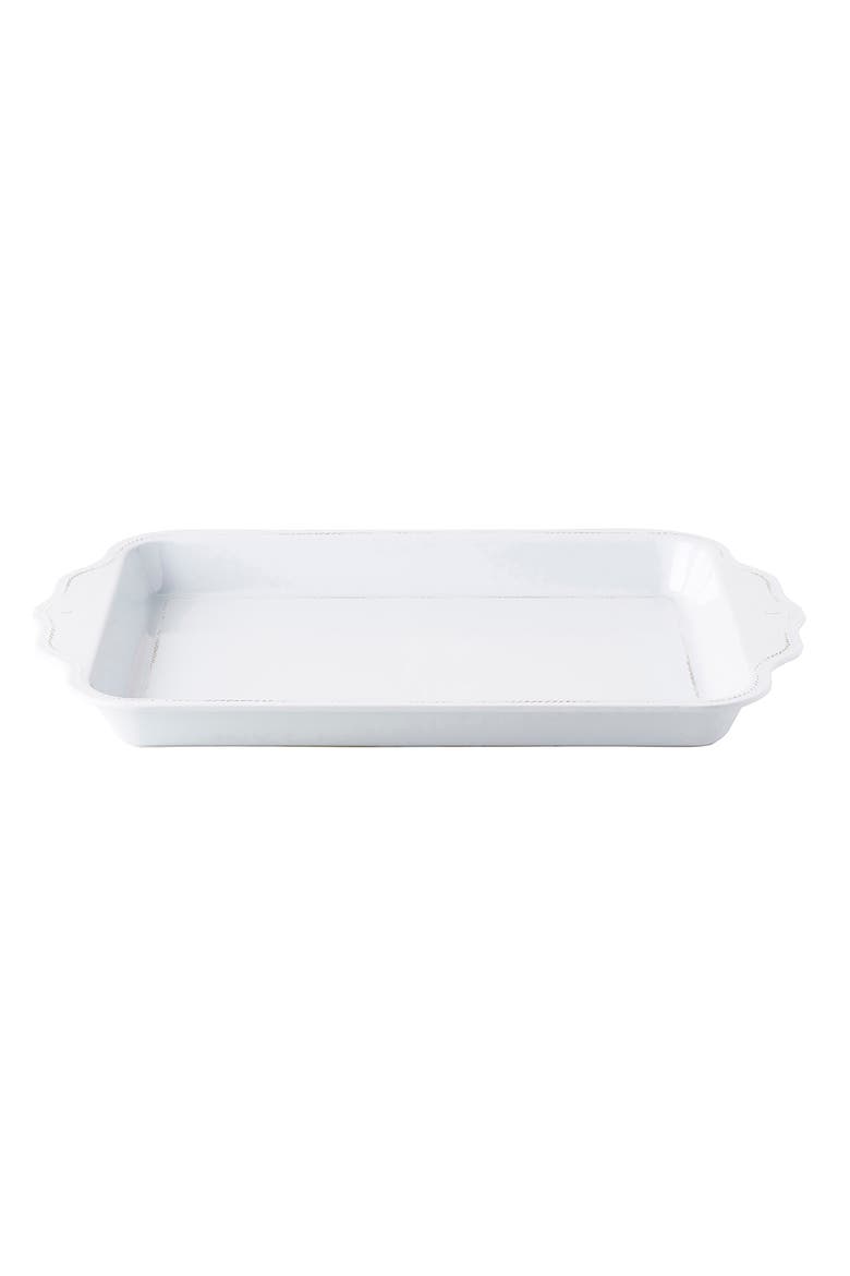 Berry and Thread Rectangular Melamine Serving Tray, Main, color, WHITEWASH