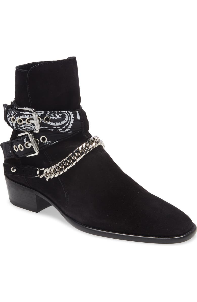 AMIRI Bandana Strap Ankle Boot, Main, color,