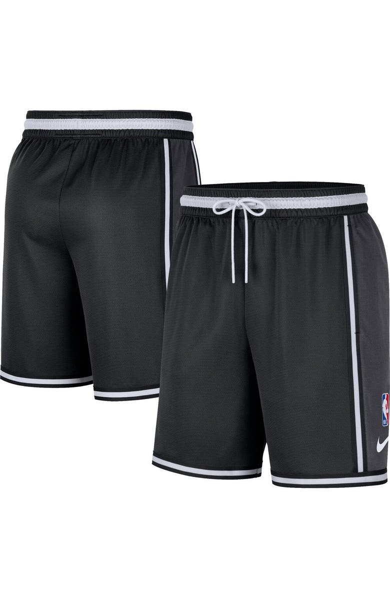 Nike Men's Nike Black Brooklyn Nets Pre-Game Performance Shorts, Main, color, 