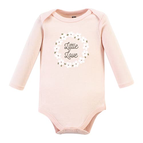 Hudson Baby Little Soft Cotton Long-sleeve One-piece 3pk In Green
