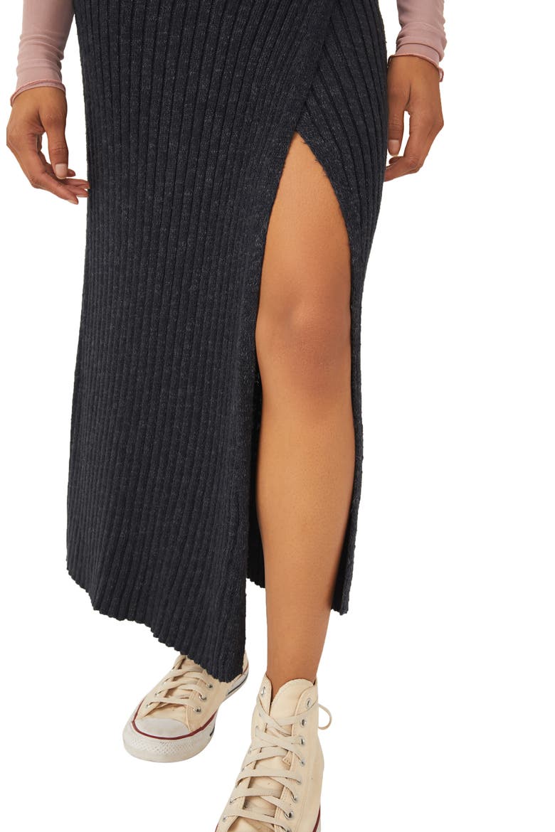 Better Days Rib Skirt, Alternate, color, BLACK COMBO