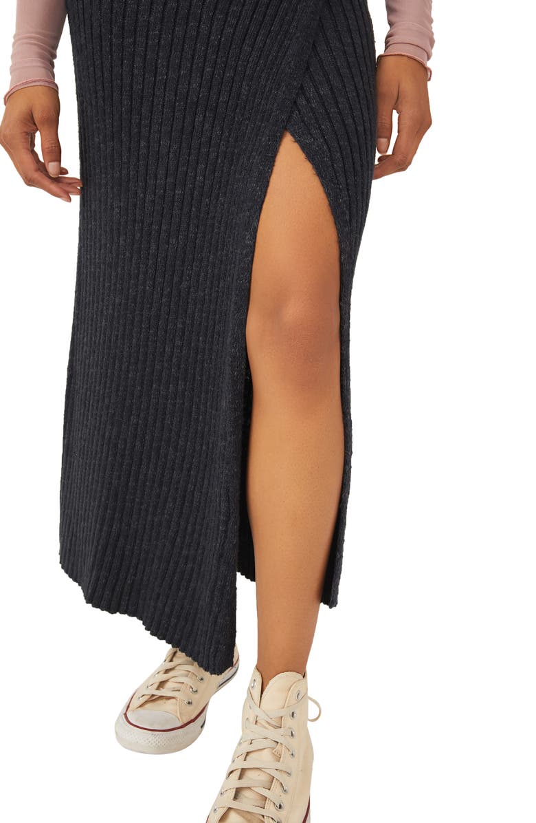 Free People Better Days Rib Skirt, Alternate, color, 