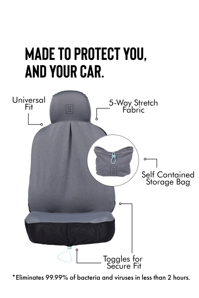 AntimicrobialCarSlipCover, Alternate, color, Heather/black