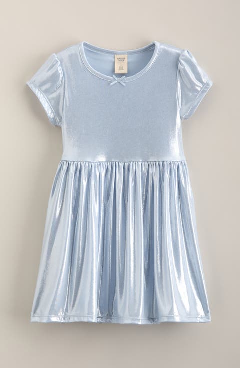 Kids' Metallic Knit Dress