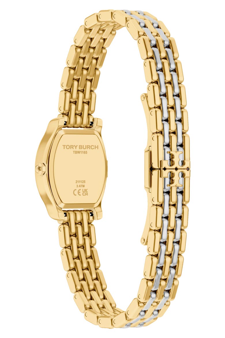Eleanor Curve Mini Two Tone Bracelet Watch, Alternate, color, TWO TONE / PINK