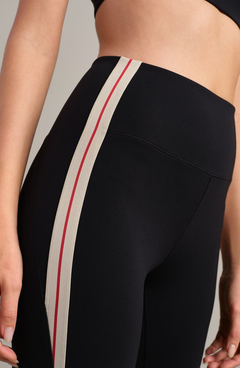Rhone Retro Revive Side Stripe Leggings, Alternate, color, Pure Black