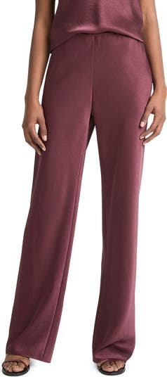 Fluid High Waist Straight Leg Pants