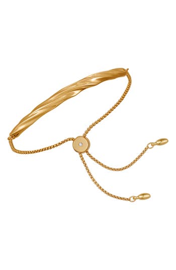 Vince Camuto Twisted Bar Slider Bracelet In Gold