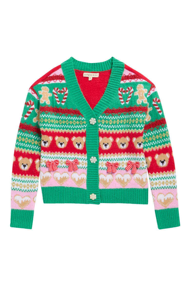 Kids' Fair Isle Cardigan, Main, color, MULTI