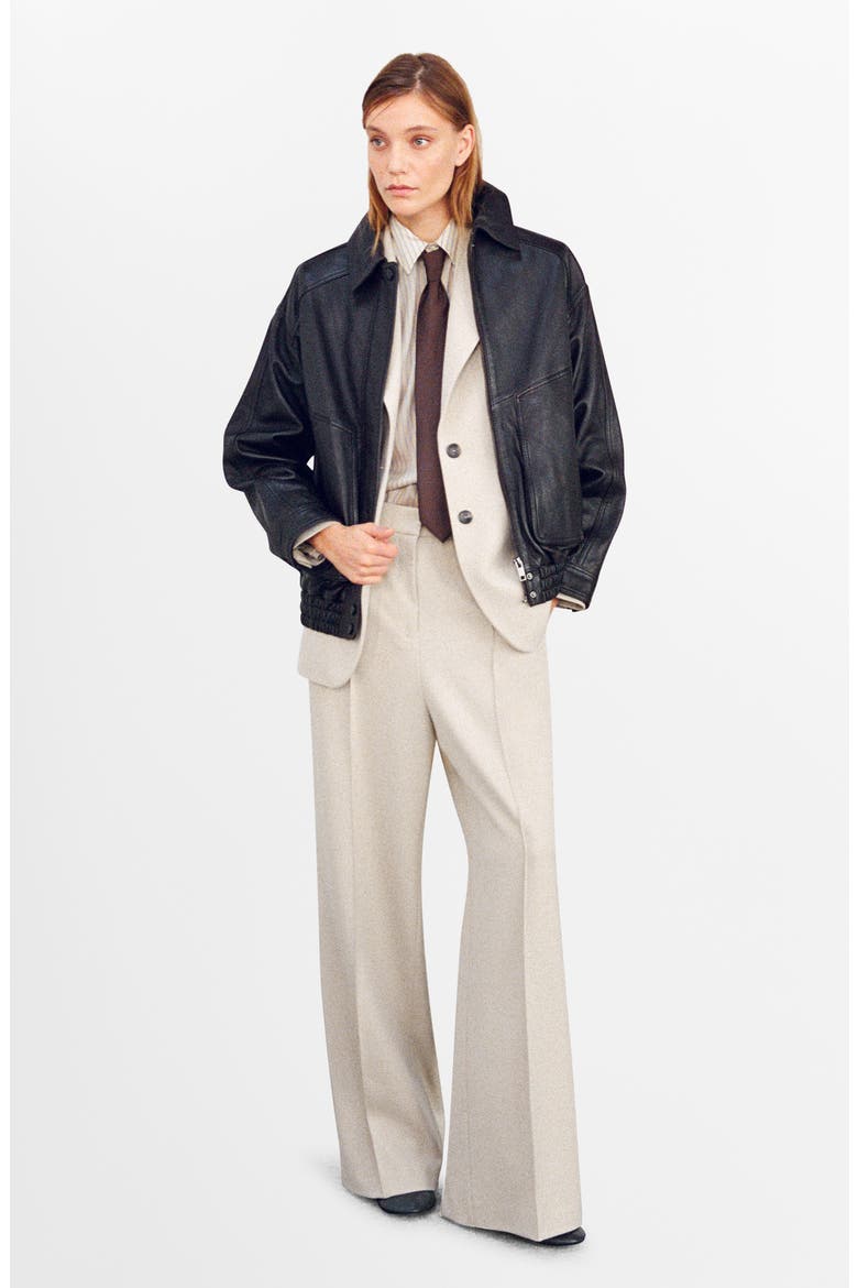 Notch Collar Blazer, Alternate, color, IVORY WHITE