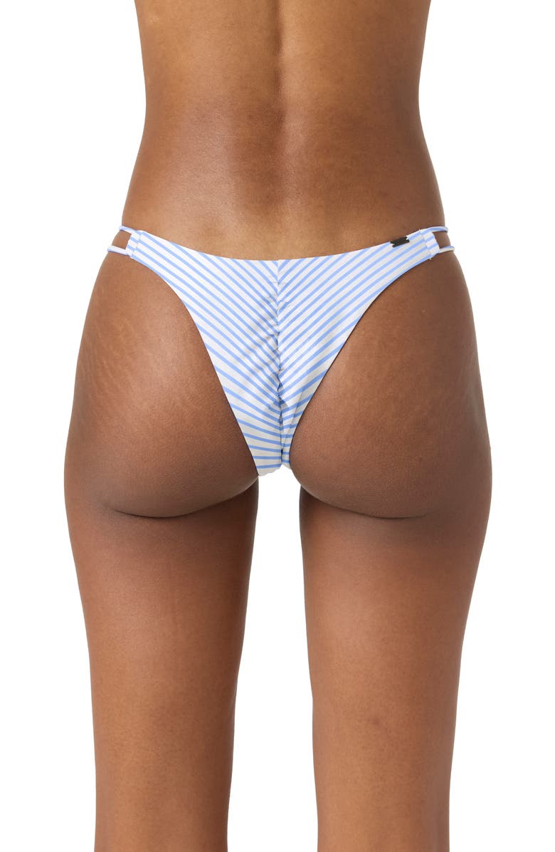 O'Neill Almeria Tropical Bondi Bikini Bottoms, Alternate, color, Blue Multi Colored