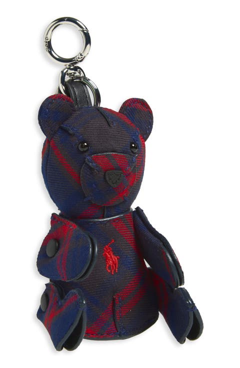 Plaid Polo Bear Bag Charm