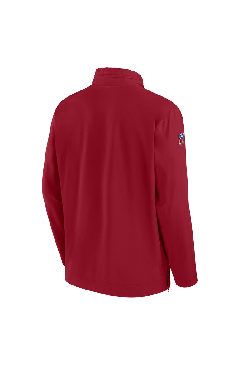 Men's Nike Cardinal Arizona Cardinals Sideline Coach Half-Zip Jacket, Alternate, color, Cardinal