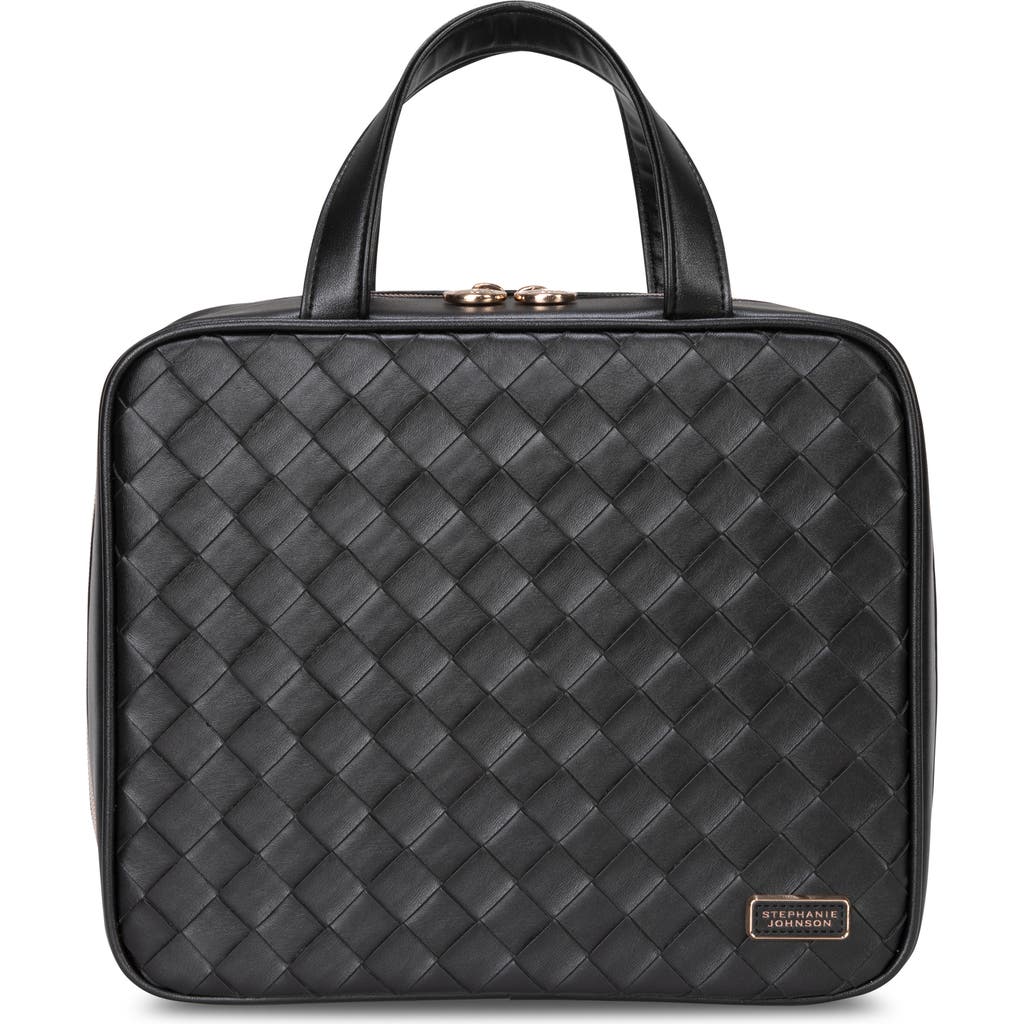Stephanie Johnson Tropea Onyx Martha Large Brief Makeup Case In Black