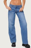 EDIKTED Nikolette Low Rise Straight Leg Jeans