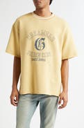 Golden Goose Journey Oversize Shirt Sleeve Graphic Sweatshirt