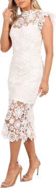 Petal & Pup Becca Lace Midi Dress