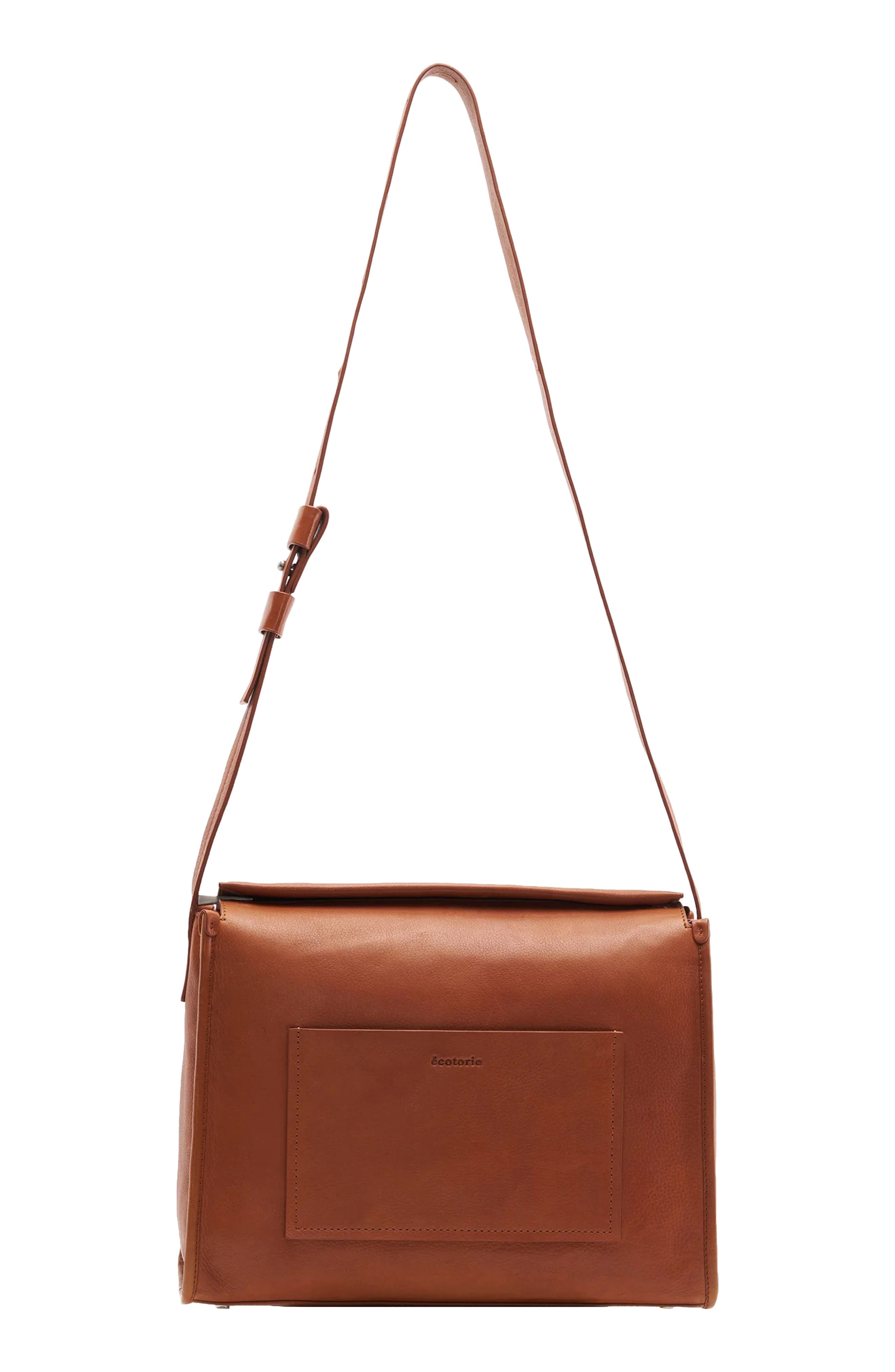 Eleanor Leather Crossbody Bag, Main, color, COGNAC