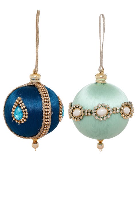 Jeweled Luxe Ornament,Set of 12