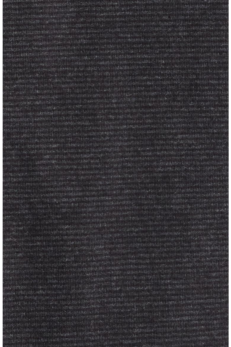 Wardlow Microstripe Cotton Blend Knit Button-Up Shirt, Alternate, color, BLACK