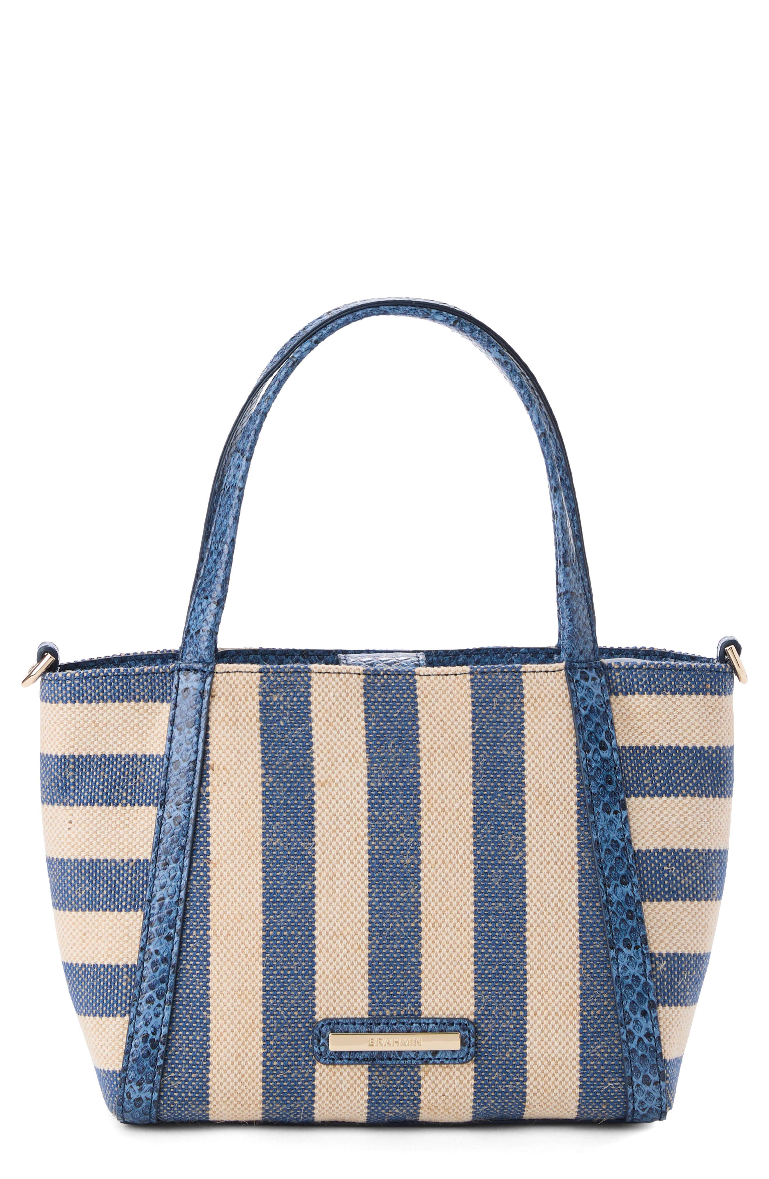 Brahmin Small Mona Tote, Main, color, Blue