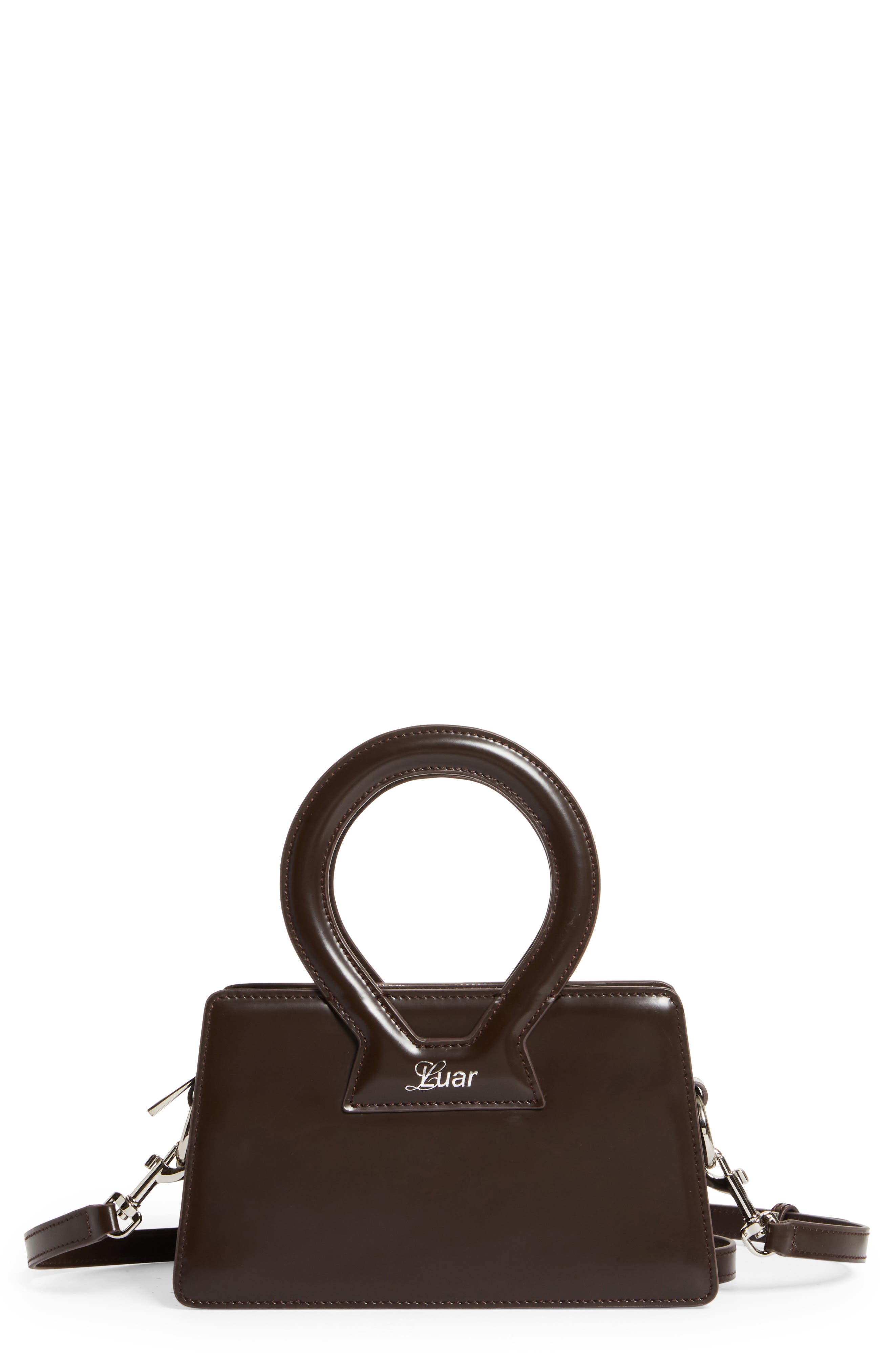 Luar Mini Ana Leather Top Handle Bag, Main, color, 
