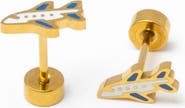 Pip Pop Airplane Stud Earrings