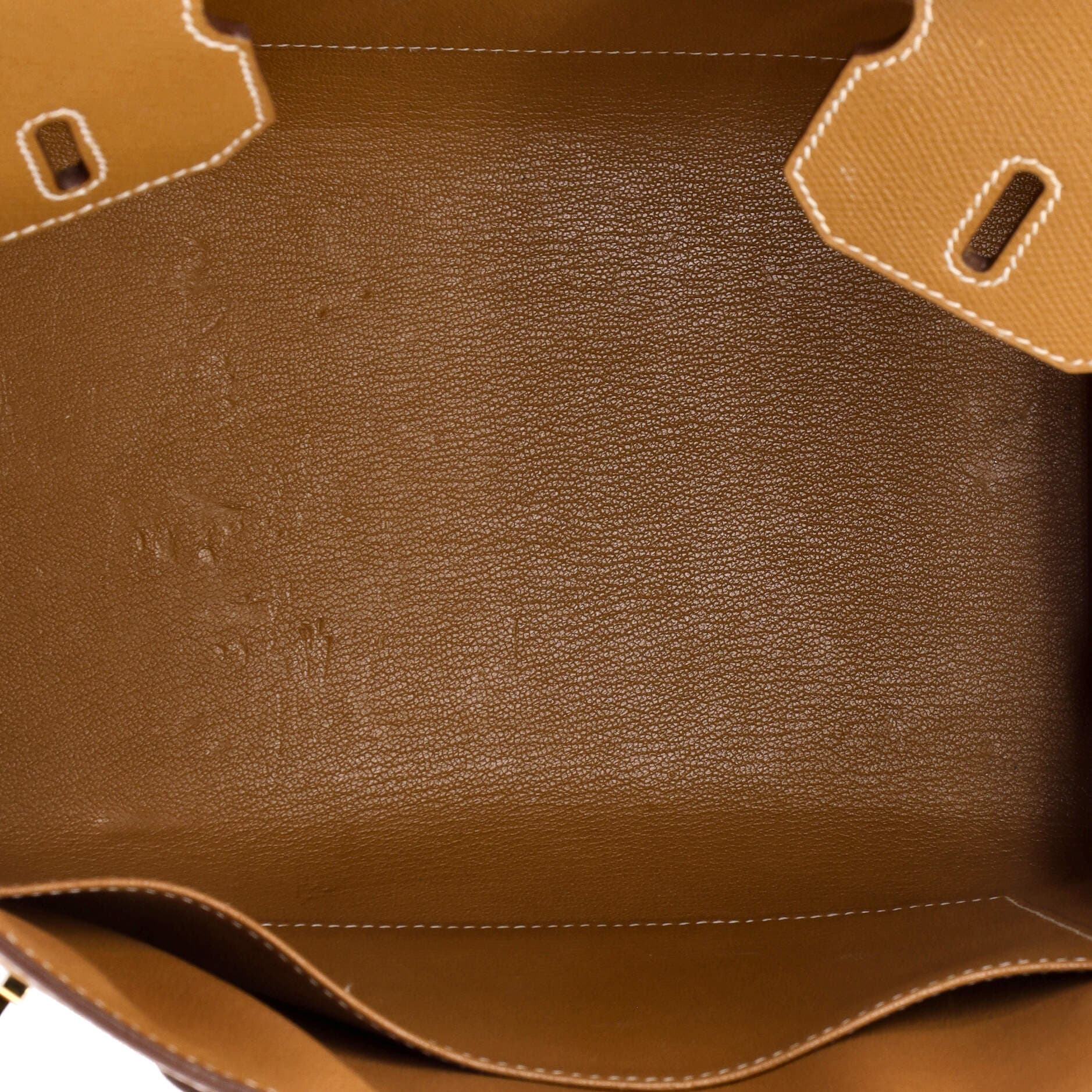 Pre-Owned Hermes Birkin Sellier Bag Brown Epsom with Gold Hardware 30, Alternate, color, Gold