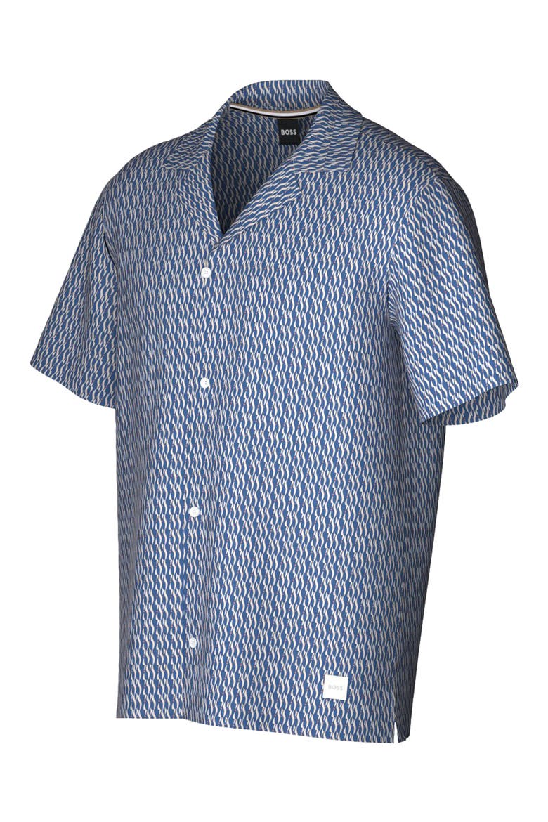 Beach Camp Shirt, Alternate, color, BLUE
