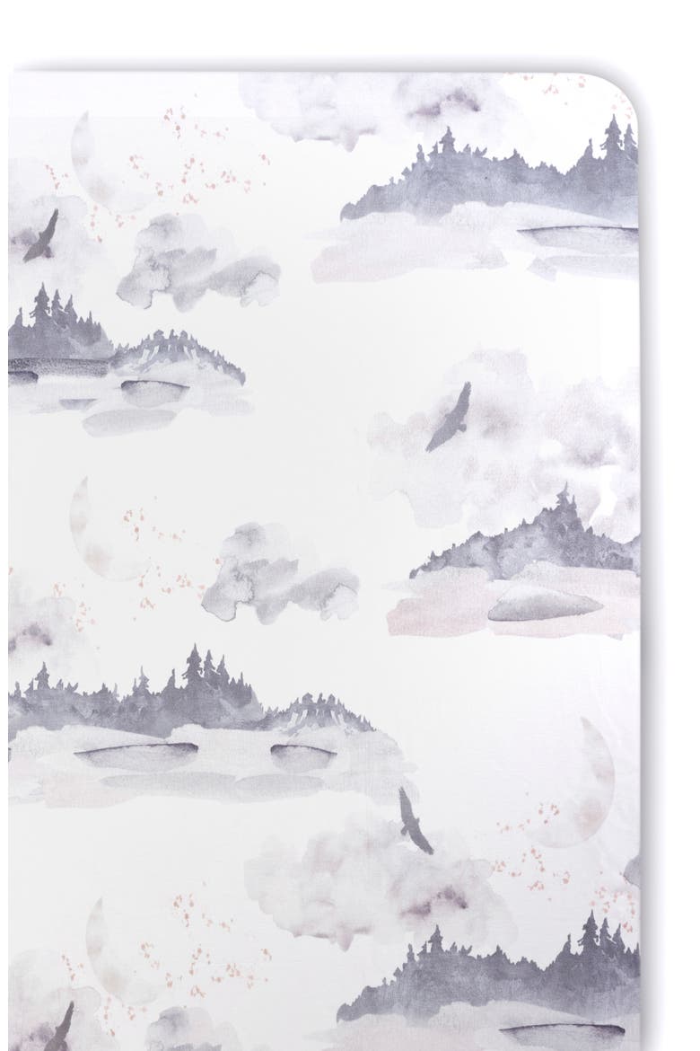 Jersey Crib Sheet, Main, color, STONE