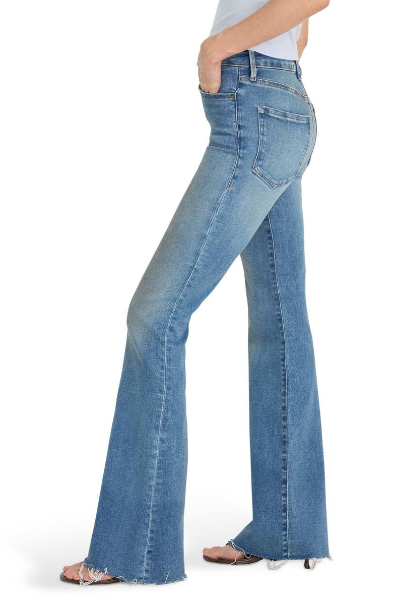 Good American Soft-Tech Good Legs Flare Jeans, Alternate, color, Indigo1211