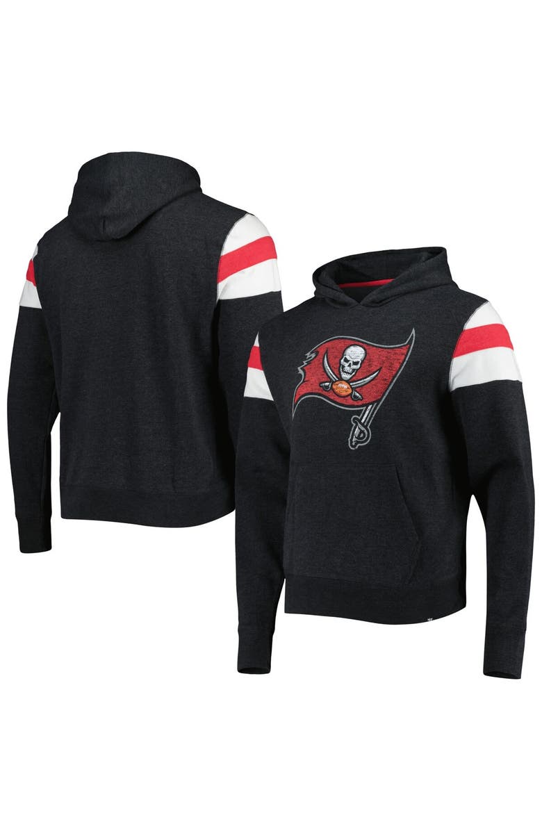 '47 Men's '47 Heathered Black Tampa Bay Buccaneers Premier Nico Pullover Hoodie, Alternate, color, Black
