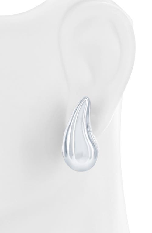 Simona Puffed Teardrop Earrings