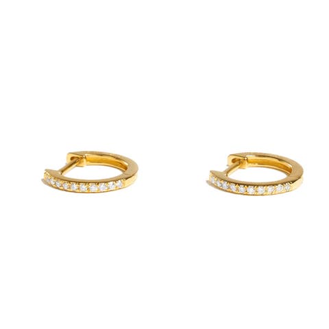Diamond Pavé Huggie Hoops