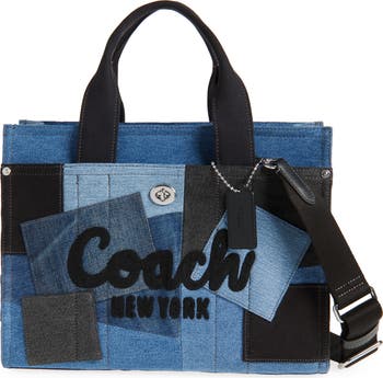 Coach Hampton Denim Patchwork Satchel m4_0610 | eBay