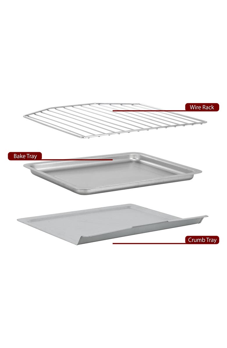 Megachef French Door Multi-Function Electric Toaster Oven with Temperature Control and Timer, Alternate, color, Grey