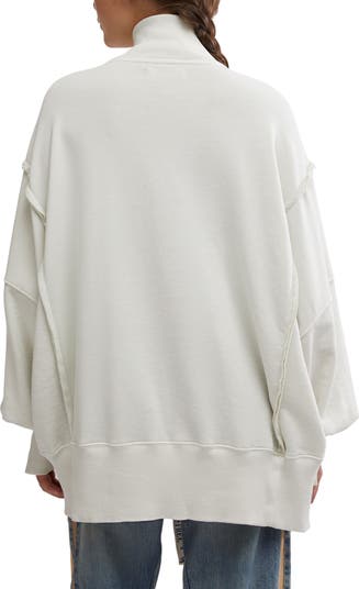 フリーピープル Free People Camden Henley レディース Sweaters Grey Opal Free People We The Free Camden Henley Sweatshirt - GREY OPAL