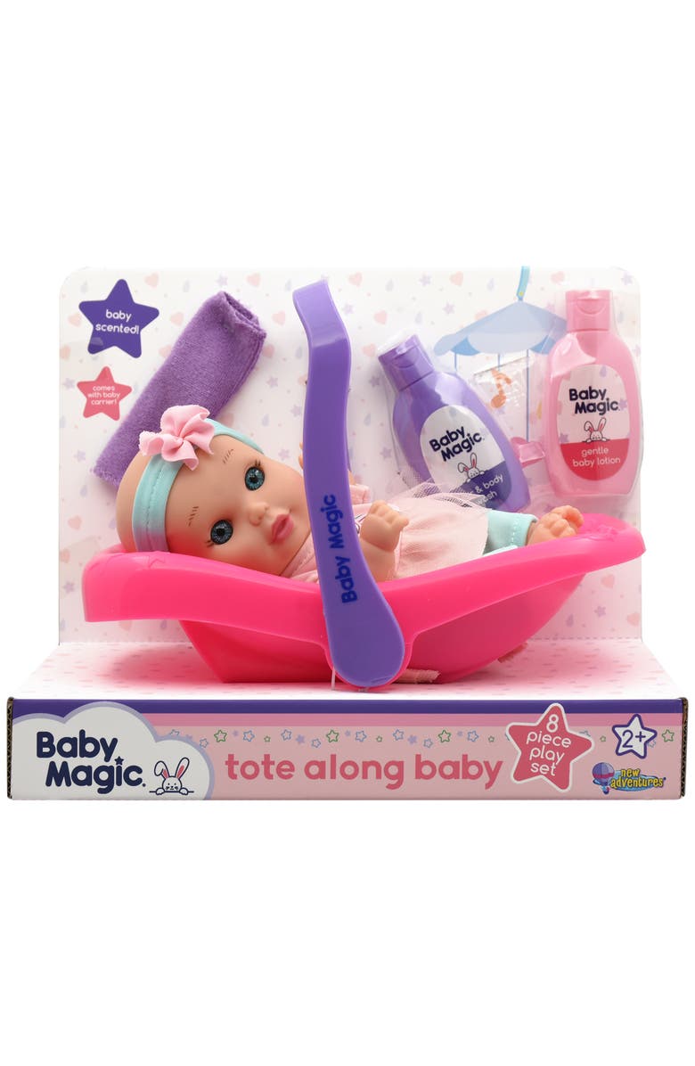 Little Darlings New Adventures Star Darlings Baby Magic 8" Tote Along Baby Doll, Alternate, color, Multicolored