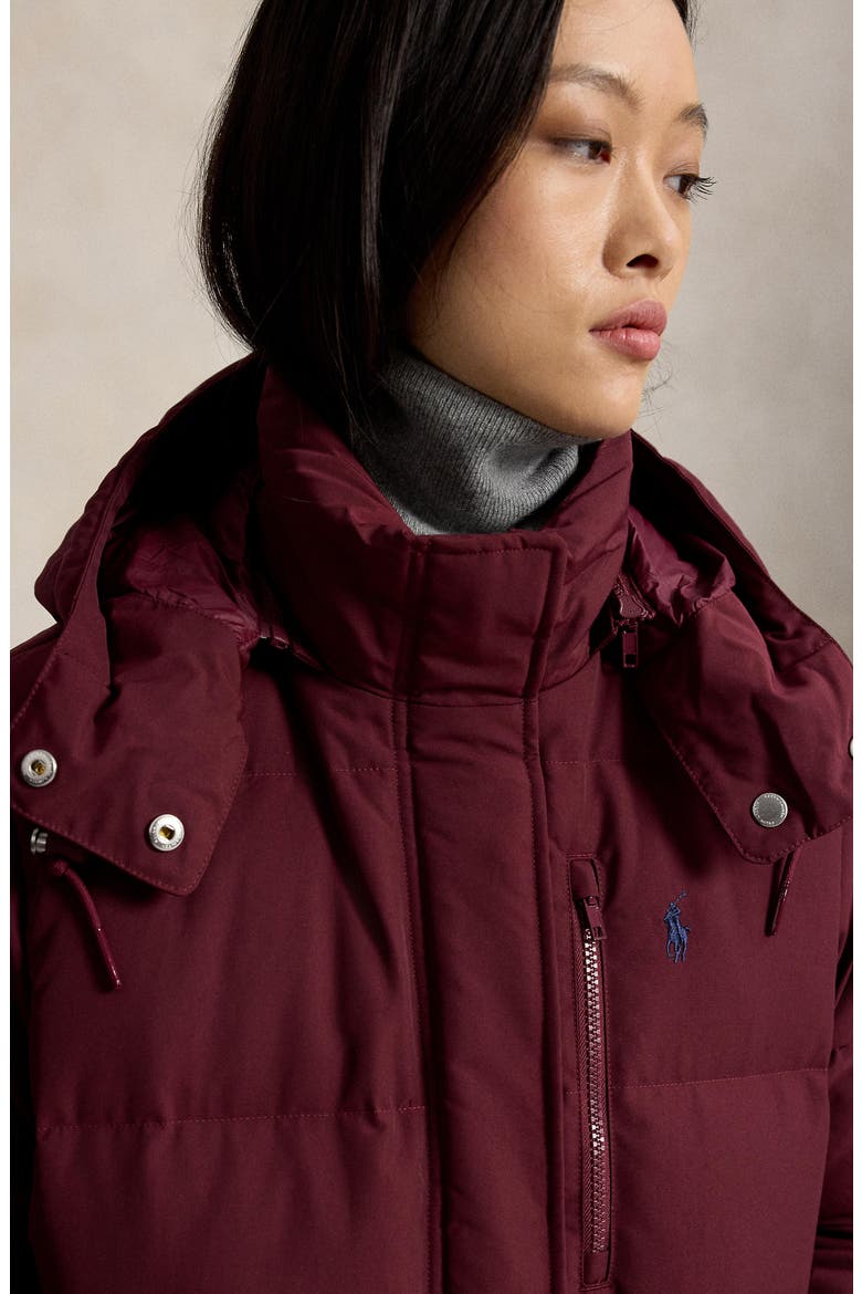 Water Resistant 750 Fill Power Down Puffer Jacket, Alternate, color, CLASSIC WINE