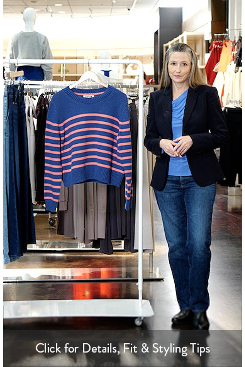 Lucy Stripe Chunky Crop Cotton Sweater video